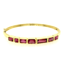 Load image into Gallery viewer, Carnival Emerald Cut Pink Tourmaline Bracelet