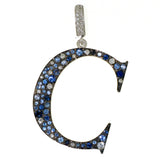 Initial "C" Rainbow Diamond Charm