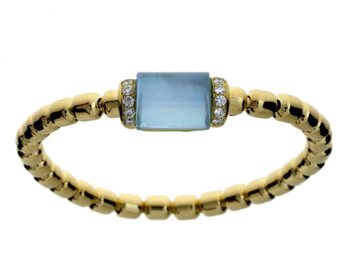 Blue Taupus Gold Bracelet