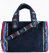 Load image into Gallery viewer, Aspen Art Fluffy Navy Bag
