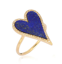 Load image into Gallery viewer, Heart Lapis Ring