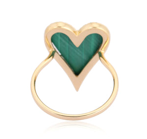 Heart Malachite Ring