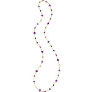 Amethyst and Ruby Florentine Necklace