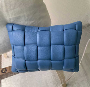 Mini Woven Leather Pillow