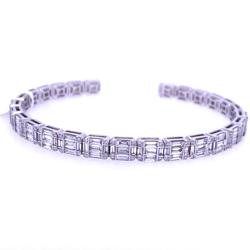 Diamond Emerald Cut Bracelet