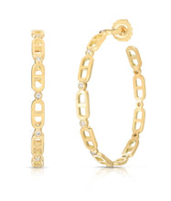 Load image into Gallery viewer, Chevalier Creole Hoop Earrings