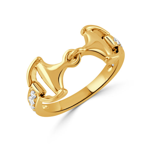Stirrup Diamond Ring