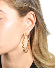 Load image into Gallery viewer, Chevalier Creole Hoop Earrings