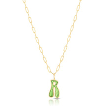 Load image into Gallery viewer, Initial Letter Disco Charm Necklace