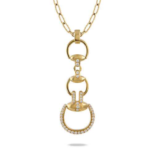 Stirrup Gold Necklace