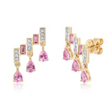 Sapphire & Diamond Climber Earring