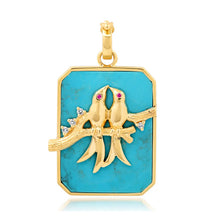 Load image into Gallery viewer, Large Lovebirds Pendant