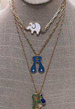 Load image into Gallery viewer, Initial Letter Disco Charm Necklace