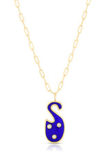 Load image into Gallery viewer, Initial Letter Disco Charm Necklace