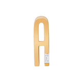 Slide-On Ribbed Chunky Initial with Baguette