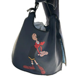 Popeye Olive Leather Handbag