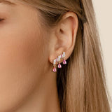 Sapphire & Diamond Climber Earring
