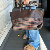 Marlene Check Jacquard Bag