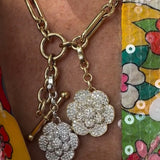 Diamond Flower Pendant