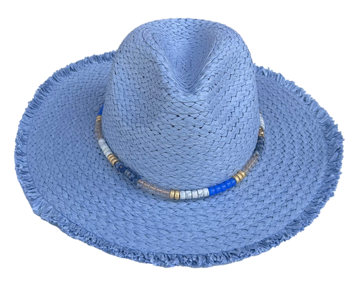 Beaded Blue Hat