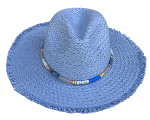 Beaded Blue Hat