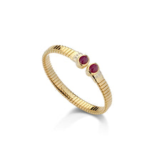 Load image into Gallery viewer, Ruby Diamond Tubogas Bracelet