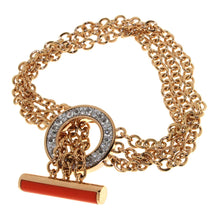 Load image into Gallery viewer, Gold Chain Diamond Bracelet