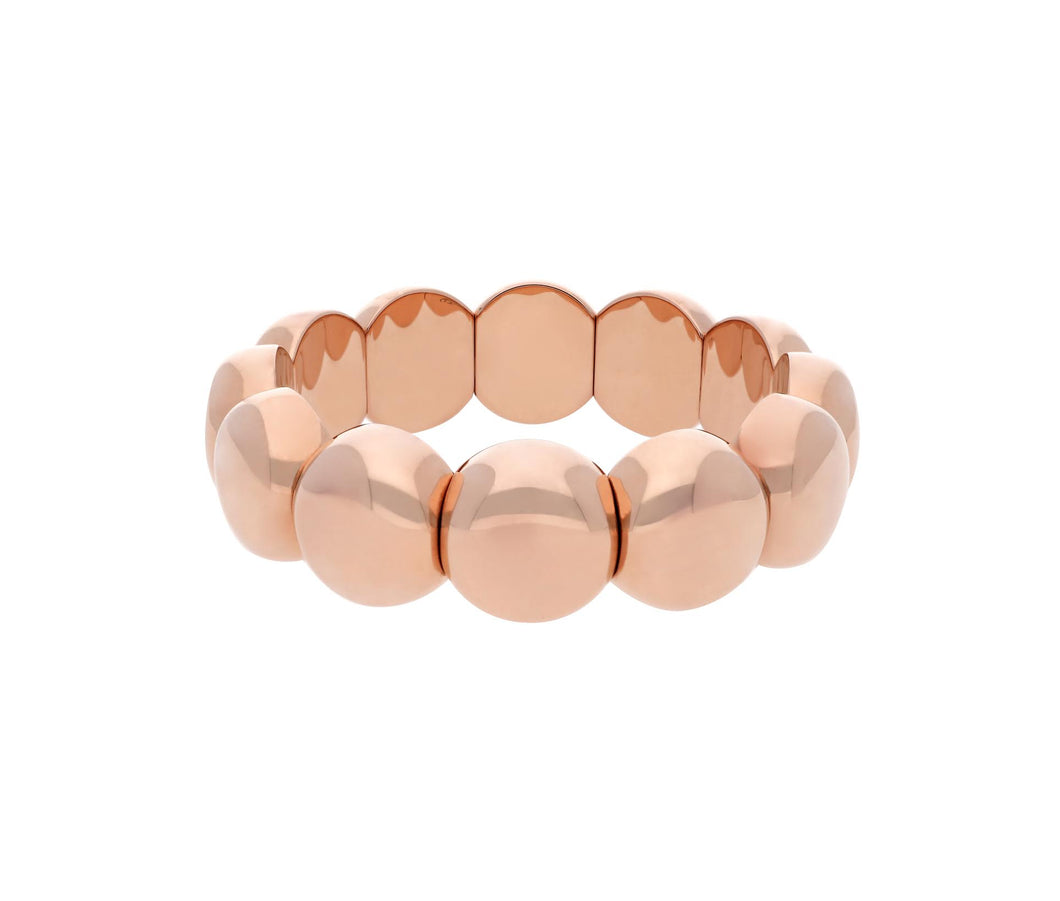 Rose Gold Overlay Stretch Bracelet