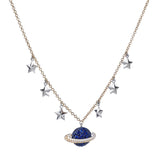 Diamond Planet Gold Necklace