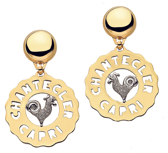 Chantecler Small Logo Gallo Earrings