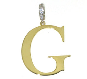 Initial "G" Yellow Gold Charm