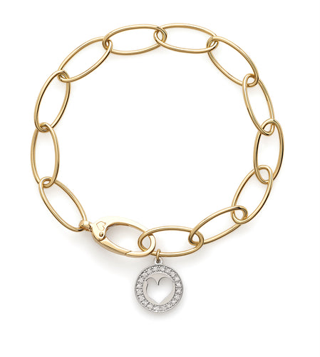 Chantecler Diamond Charm Bracelet