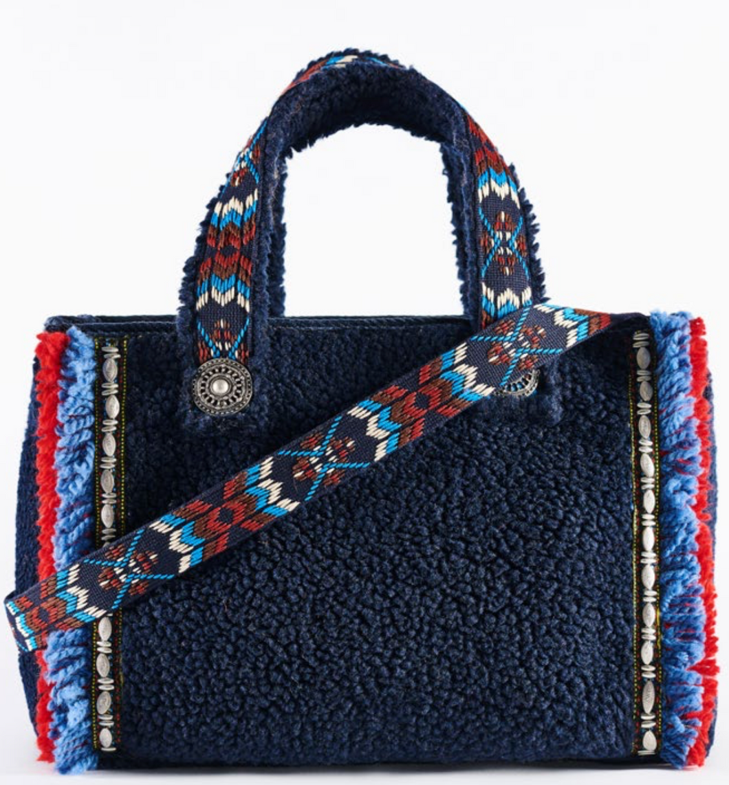 Aspen Art Fluffy Navy Bag