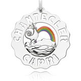 Chantecler Small Rainbow Sun and Rooster Charm