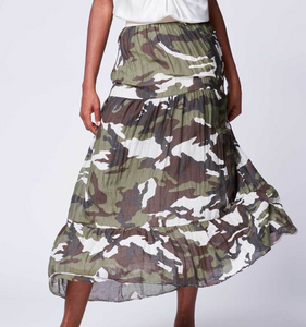 Camo Maxi Skirt