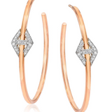 Keynes 18K Medium Signature Hexagon Sapphire Stud Earrings