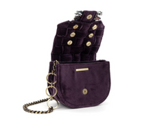 Load image into Gallery viewer, Orbit Purple Velvet Shoulder Bag