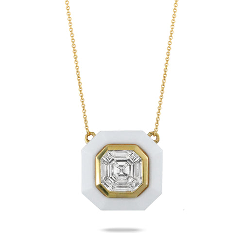 Mykonos Diamond Agate Necklace