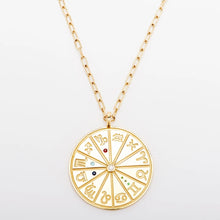 Load image into Gallery viewer, Personalized Zodiac Large Necklace