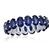 Oval Sapphire Eternity Ring