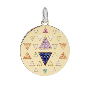 Rainbow Triangle Pendant