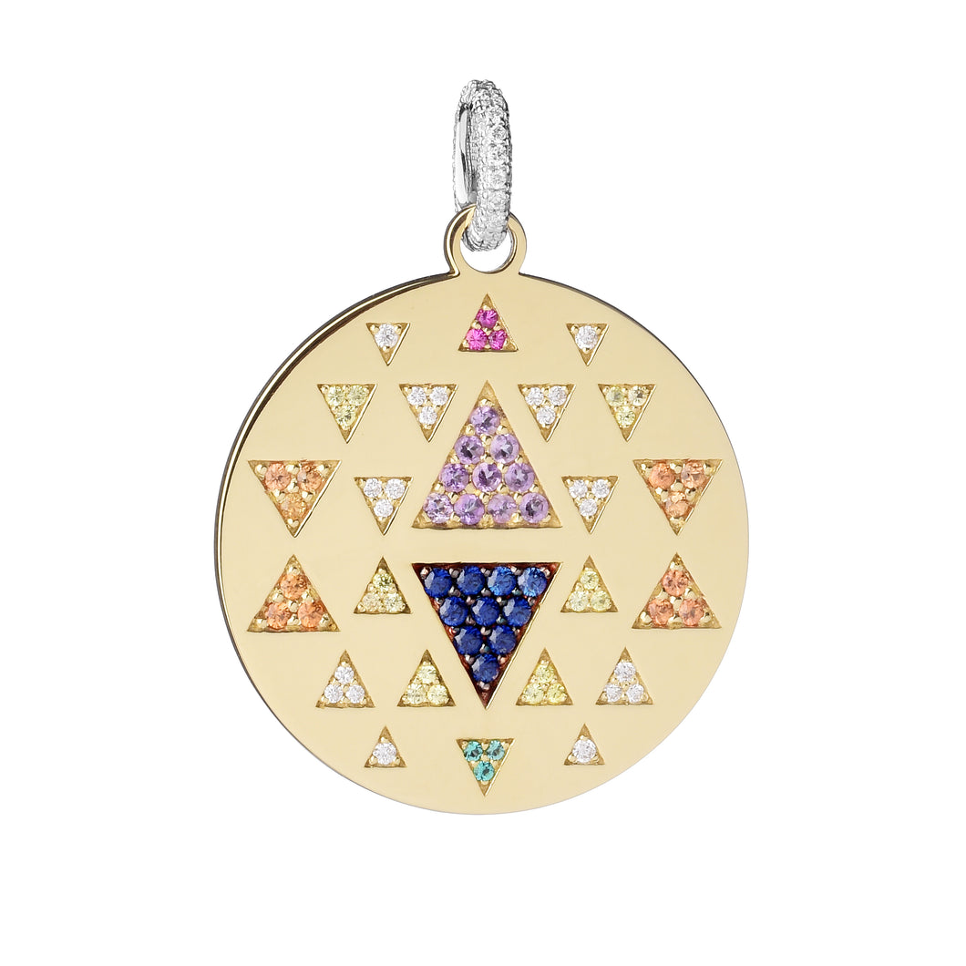 Rainbow Triangle Pendant