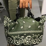 Leather Bandana Tote
