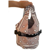 Leather Bandana Tote