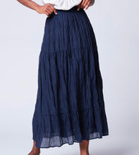 Load image into Gallery viewer, Navy Maxi Skirt