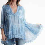 Jolene Embroidery Flower Tunic