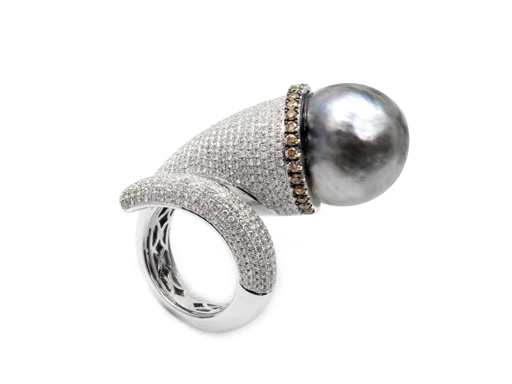 Pearl Swirl Ring