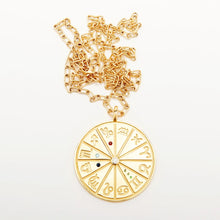 Load image into Gallery viewer, Personalized Zodiac Large Necklace