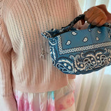 Leather Bandana Tote