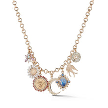 Load image into Gallery viewer, Gold &amp; Pearl Birdie Charm